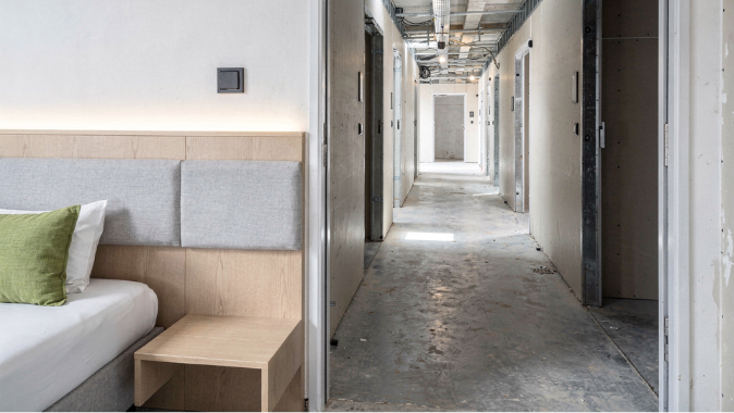 Prefab in hotels