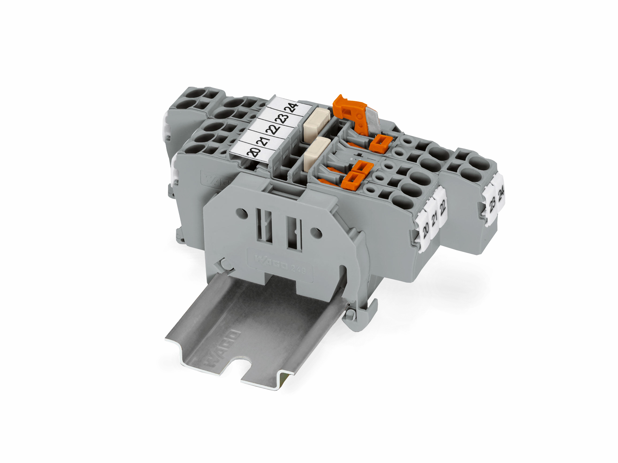WAGO's disconnect/test terminal blocks allow you to quickly and safely disconnect circuits. 