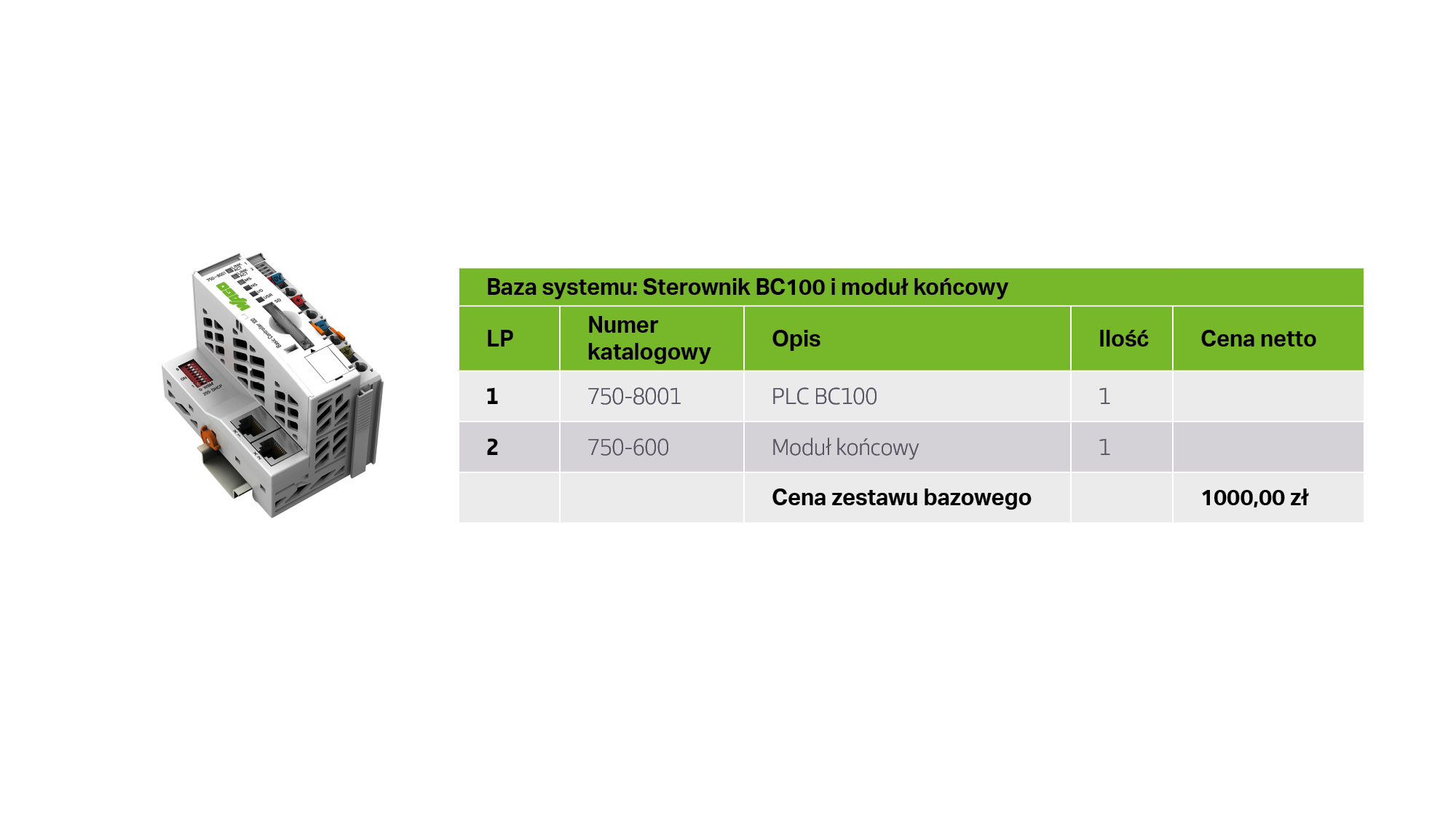 Zacznij od bazy:  Sterownik BC100 + moduł końcowy 