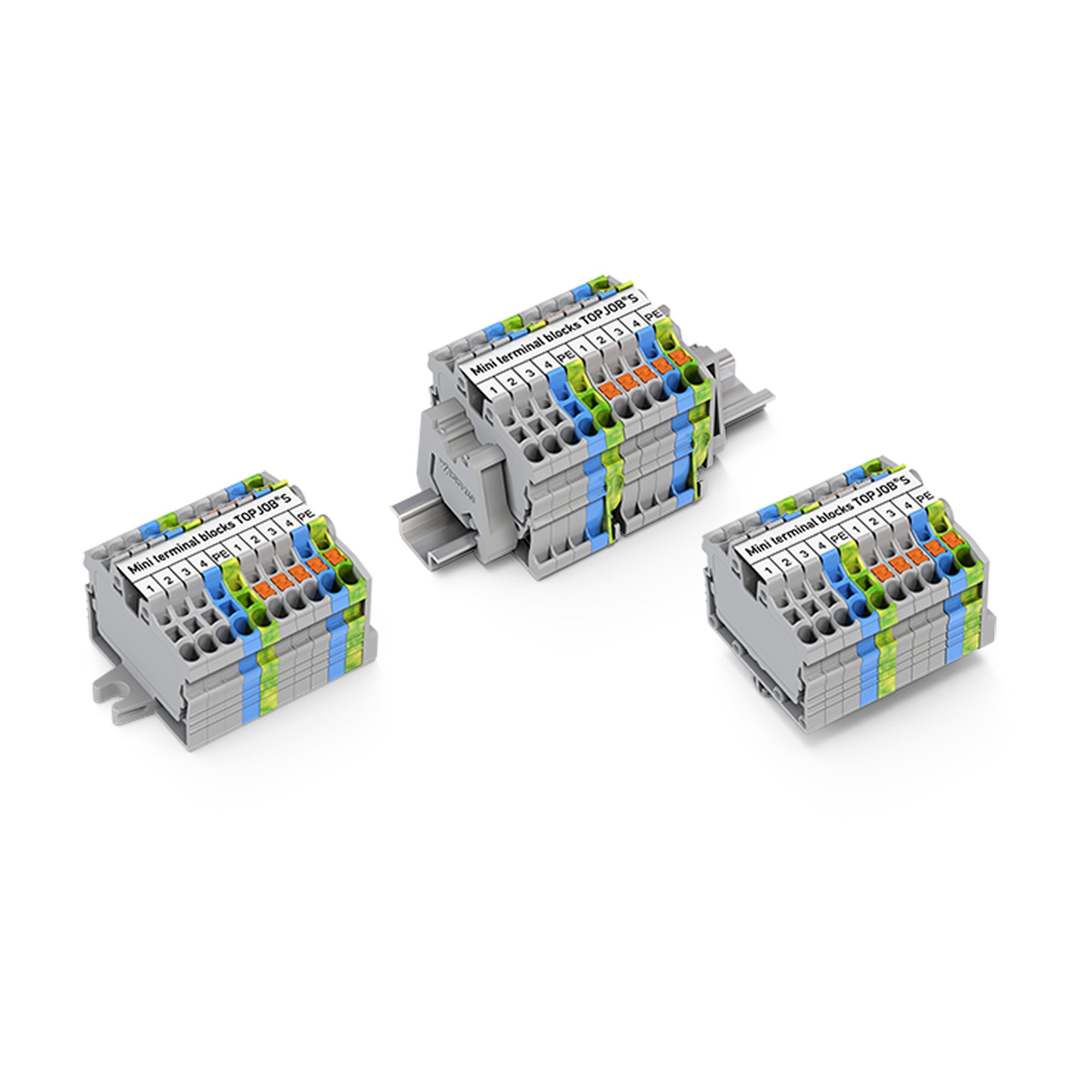 Mini din rail klemmen - compacte rijgklemmen